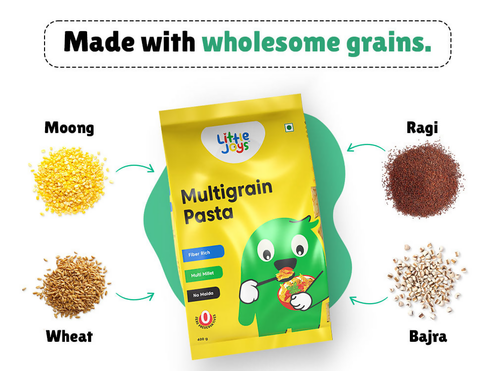 Little Joys Tomato Sauce Squeeze + Multigrain Pasta Combo