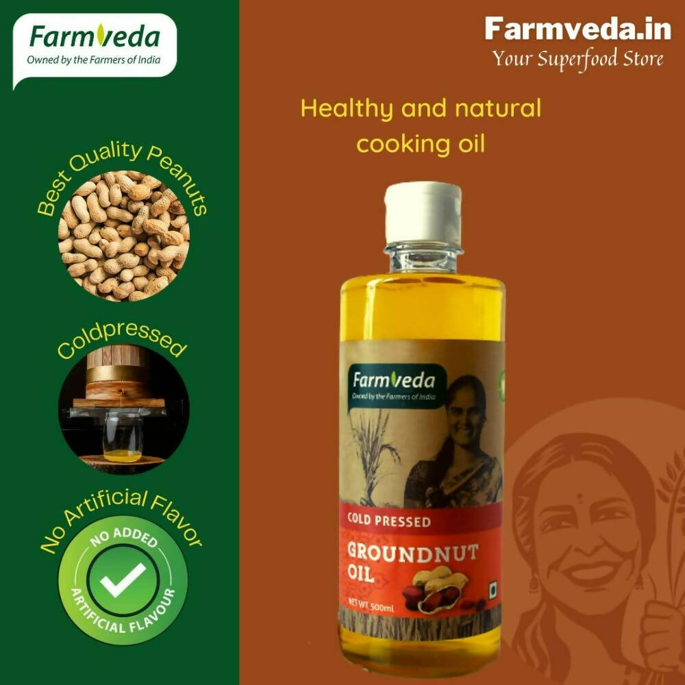 Farmveda Cold Pressed Groundnut Oil - Distacart