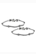 Mominos Fashion Traditional German Silver Anklets