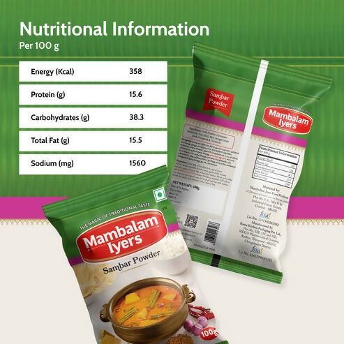 Mambalam Iyers Sambar Powder - Distacart