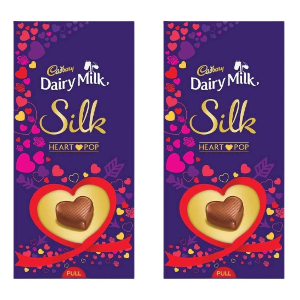 Cadbury Dairy Milk Silk Heart Pop Bars