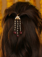 Ruby Raang Floral Pearl Hair Jewelry