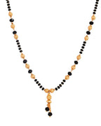 VOJ Gold Plated Round Design Beaded Chain Mangalsutra - Distacart