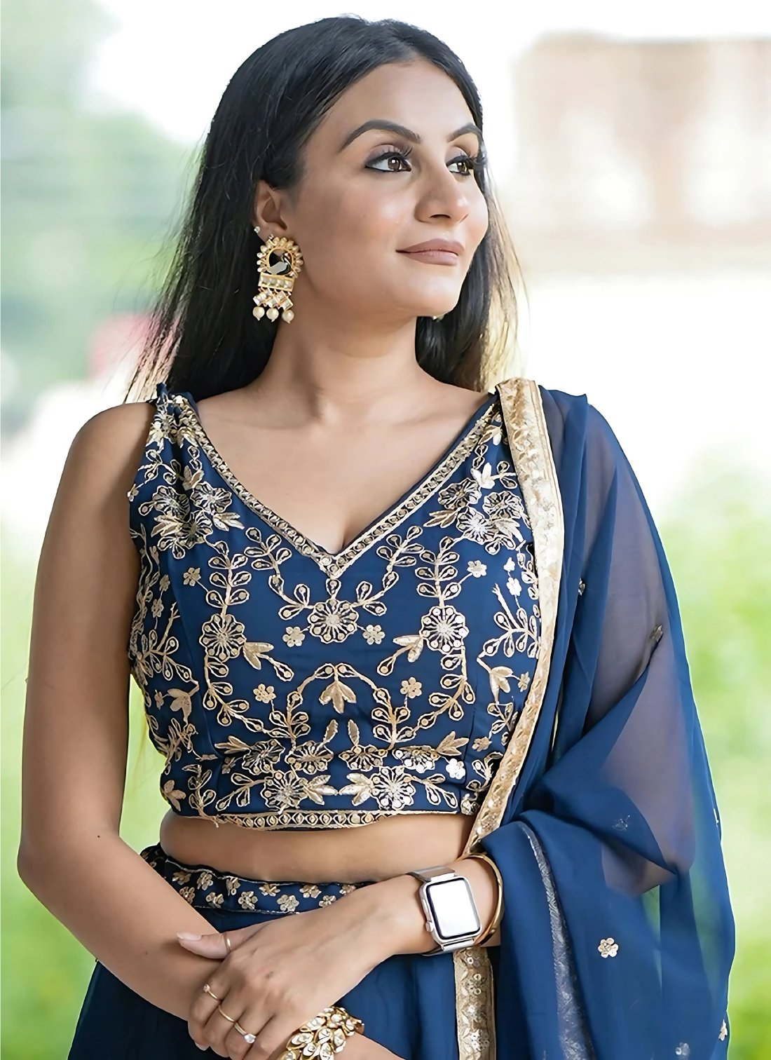 Lehenga Mart Designer Wedding Lehenga Choli For Women - Blue