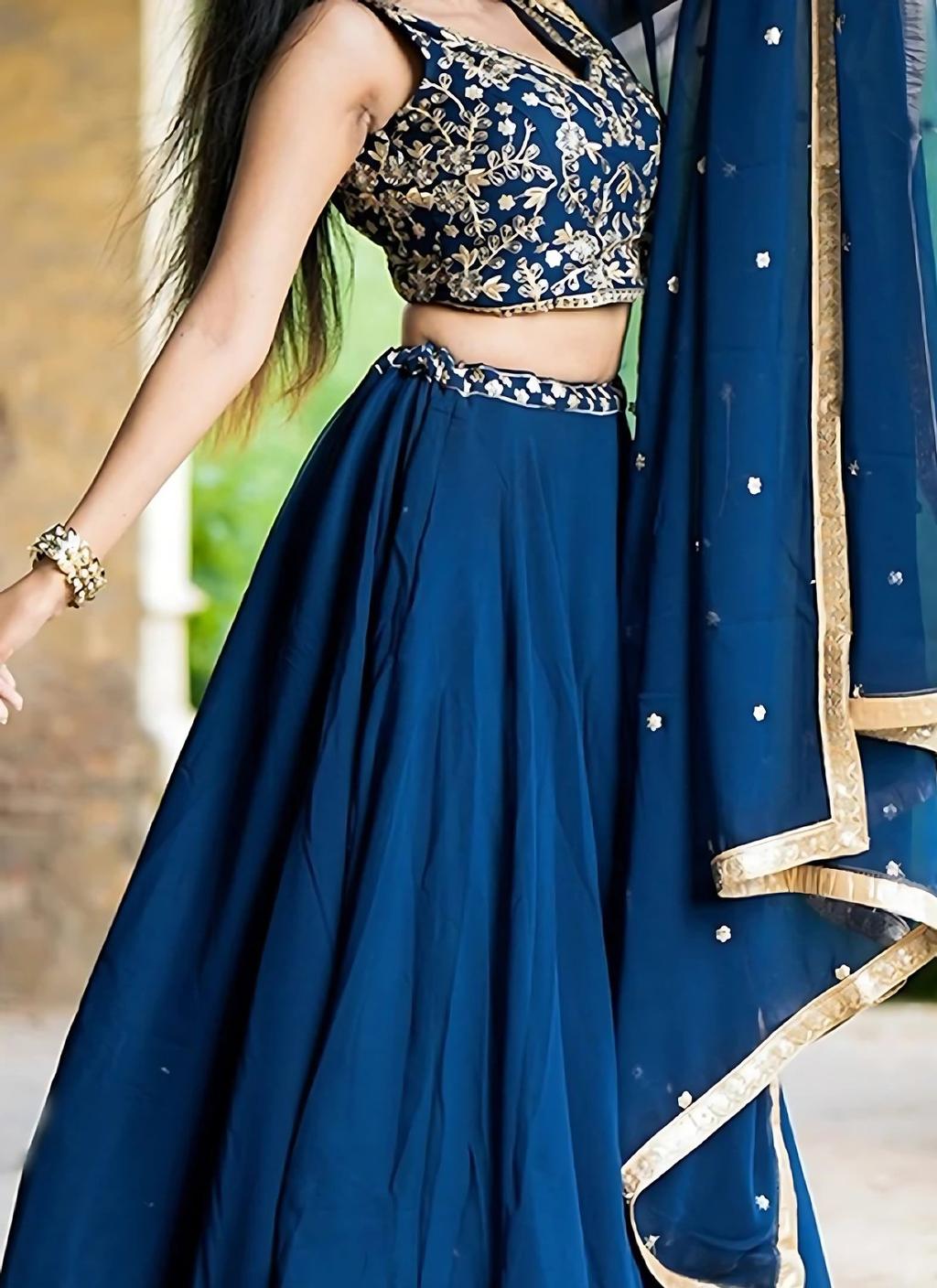 Lehenga Mart Designer Wedding Lehenga Choli For Women - Blue