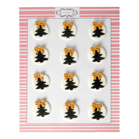 Confect Christmas Tree Black & Gold | Edible Christmas Topper