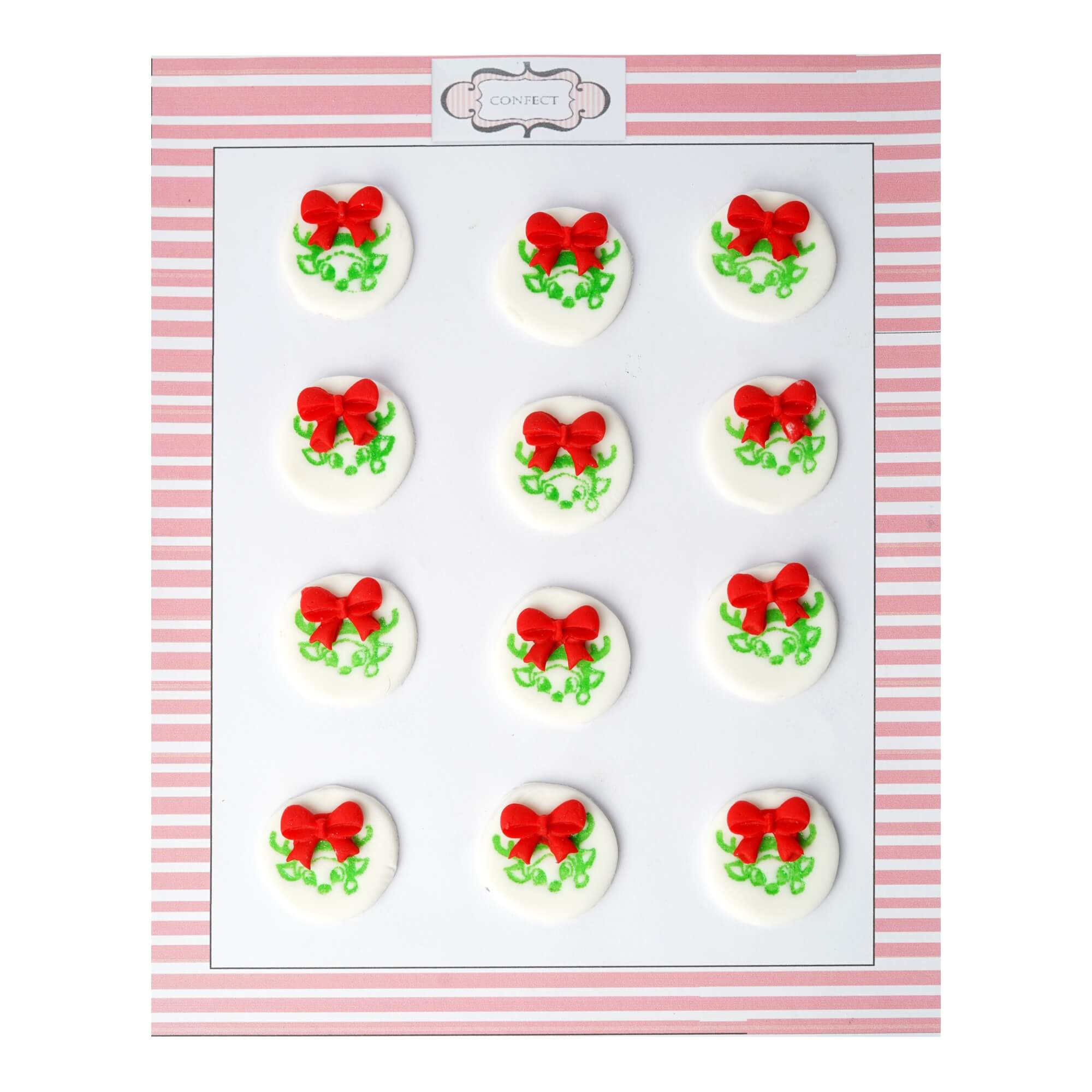 confect christmas reindeer green red cc 30 60 gms