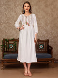 Embroidered Flared Rayon Kurta, Multicolor - Hiral Fashion