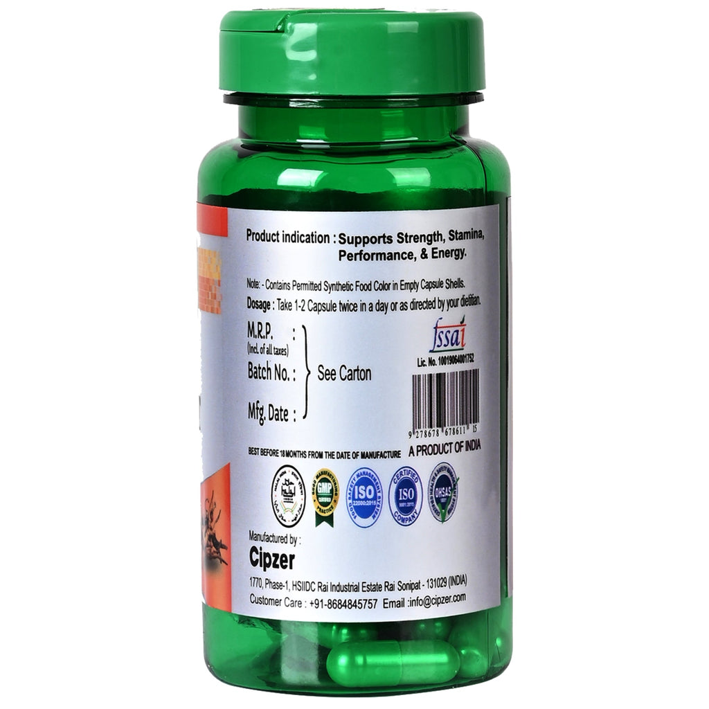 Cipzer Caterpillar Keeda Jadi Capsules - Distacart