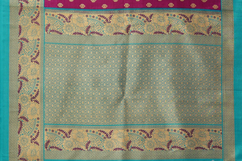 Vamika Purple Printed Art Silk Saree
