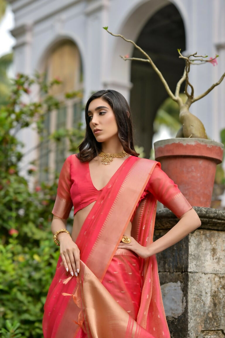 Gajri Kalyani Silk Woven Design Saree - Priyalaxmi