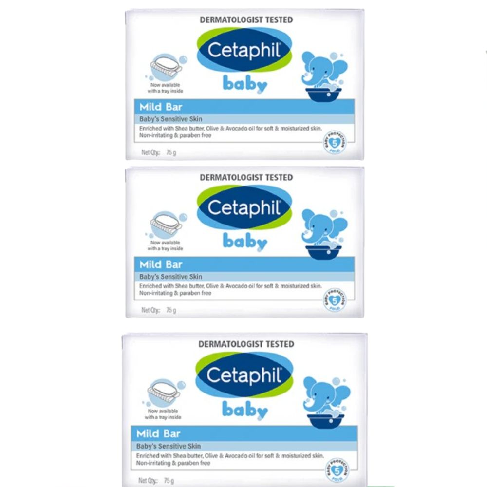 Cetaphil Baby Mild Bar Face & Body For Baby's Sensitive Skin - Distacart