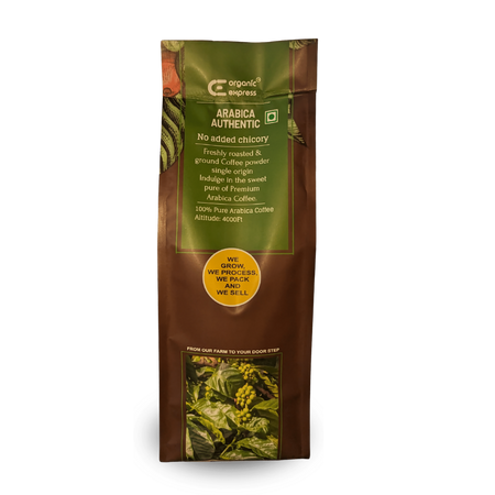 Organic Express Arabica Authentic Filter Coffee Powder - No Chicory