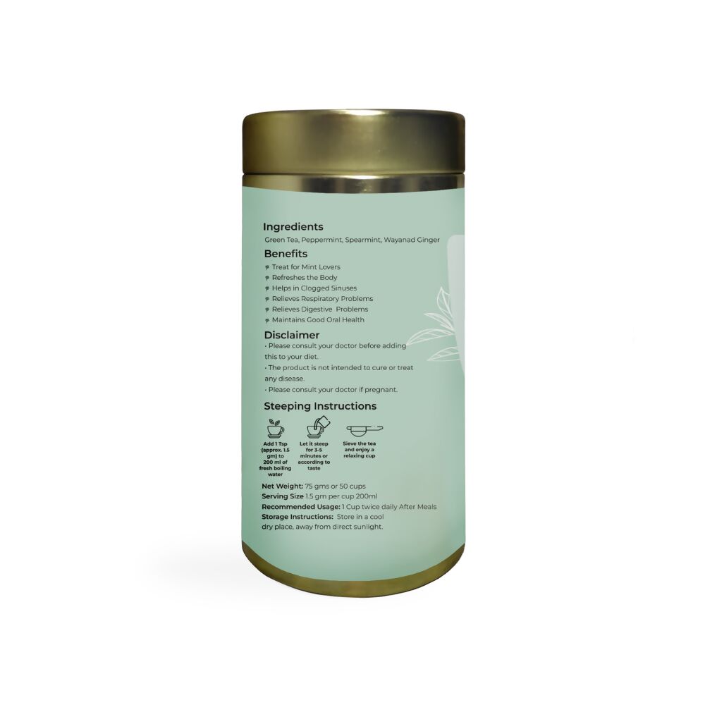 Shuddh Natural Moroccan Mint Green Tea - Distacart