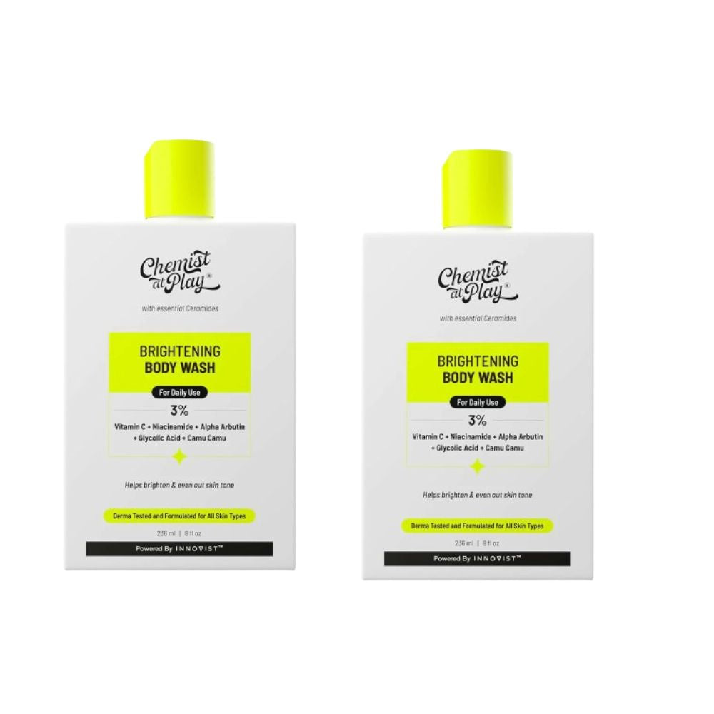 Chemist At Play Brightening Body Wash for Reduces Fades Dark Spots, Evens out Skin Tone Vitamin C with Camu Camu - Distacart
