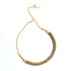 Mominos Fashion Johar Kamal Gold-Plated Brass Finish Hasli Design Choker For Women (Golden) - Distacart