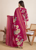 Prazu Fashion Pink Printed Cotton Blend Festival Wear Salwar Suit - Distacart