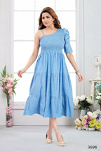 Joban Fashion Heavy Muslin Sky Blue Color Tunic