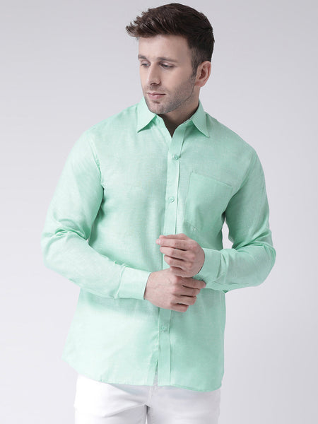RIAG Green Men's Full Sleeves Shirt