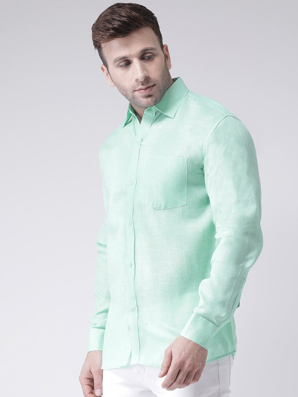 RIAG Green Men's Full Sleeves Shirt - Distacart