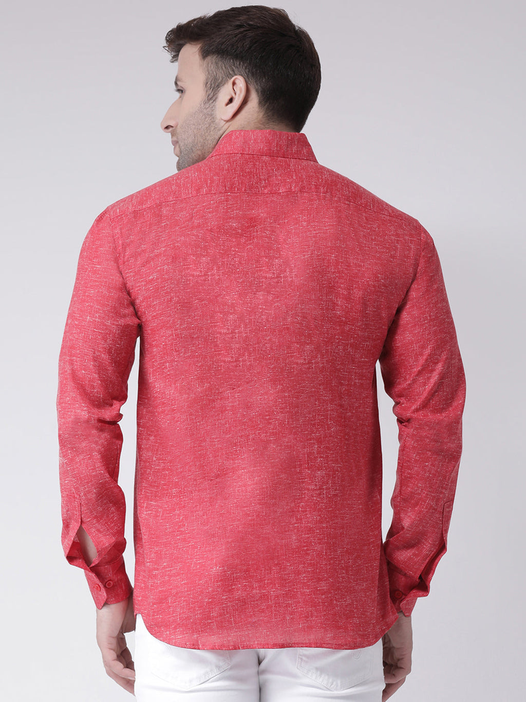 RIAG Red Men's Full Sleeves Shirt - Distacart