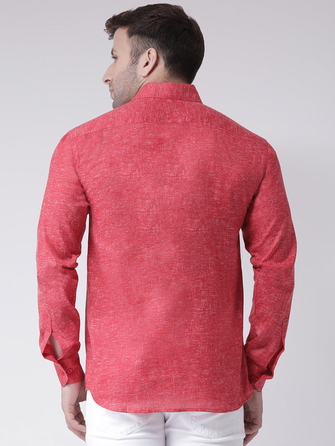 RIAG Red Men's Full Sleeves Shirt - Distacart