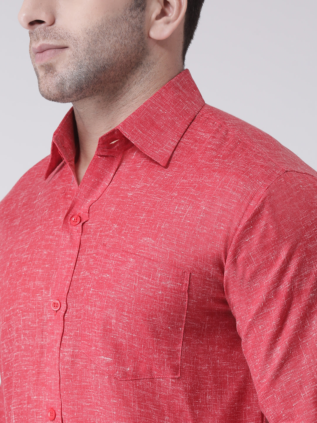 RIAG Red Men's Full Sleeves Shirt - Distacart