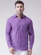 RIAG Purple Men's Full Sleeves Shirt - Distacart