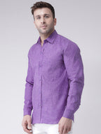 RIAG Purple Men's Full Sleeves Shirt - Distacart