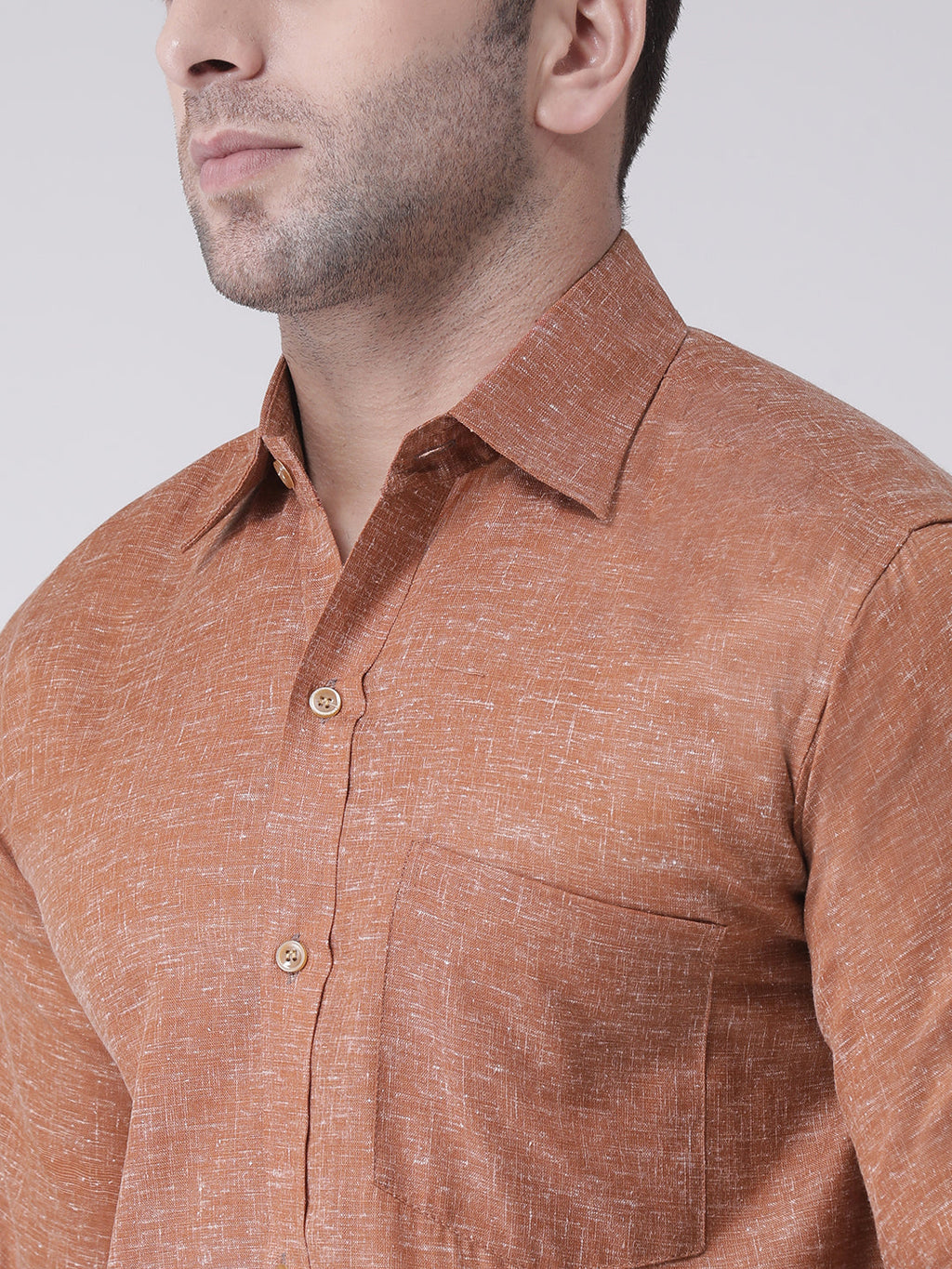 RIAG Brown Men's Full Sleeves Shirt - Distacart
