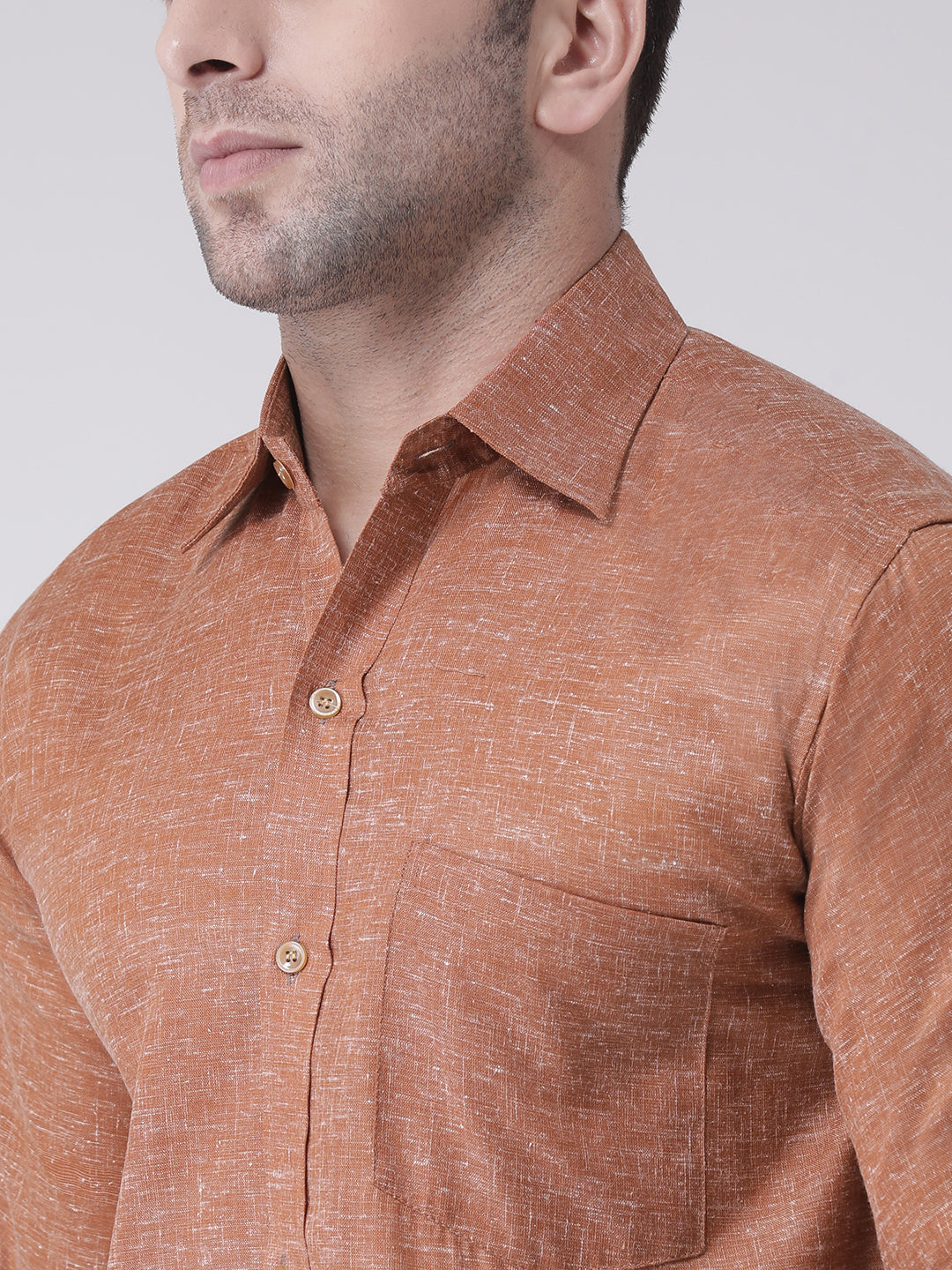 RIAG Brown Men's Full Sleeves Shirt - Distacart