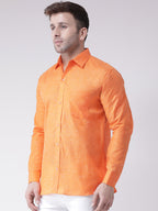 RIAG Orange Men's Full Sleeves Shirt - Distacart