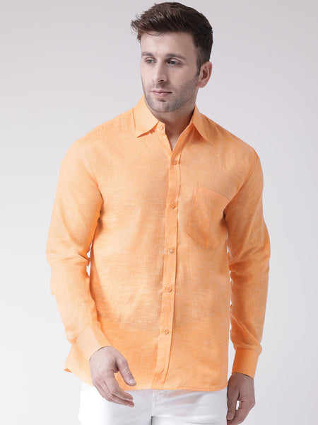 RIAG Orange Men's Full Sleeves Shirt