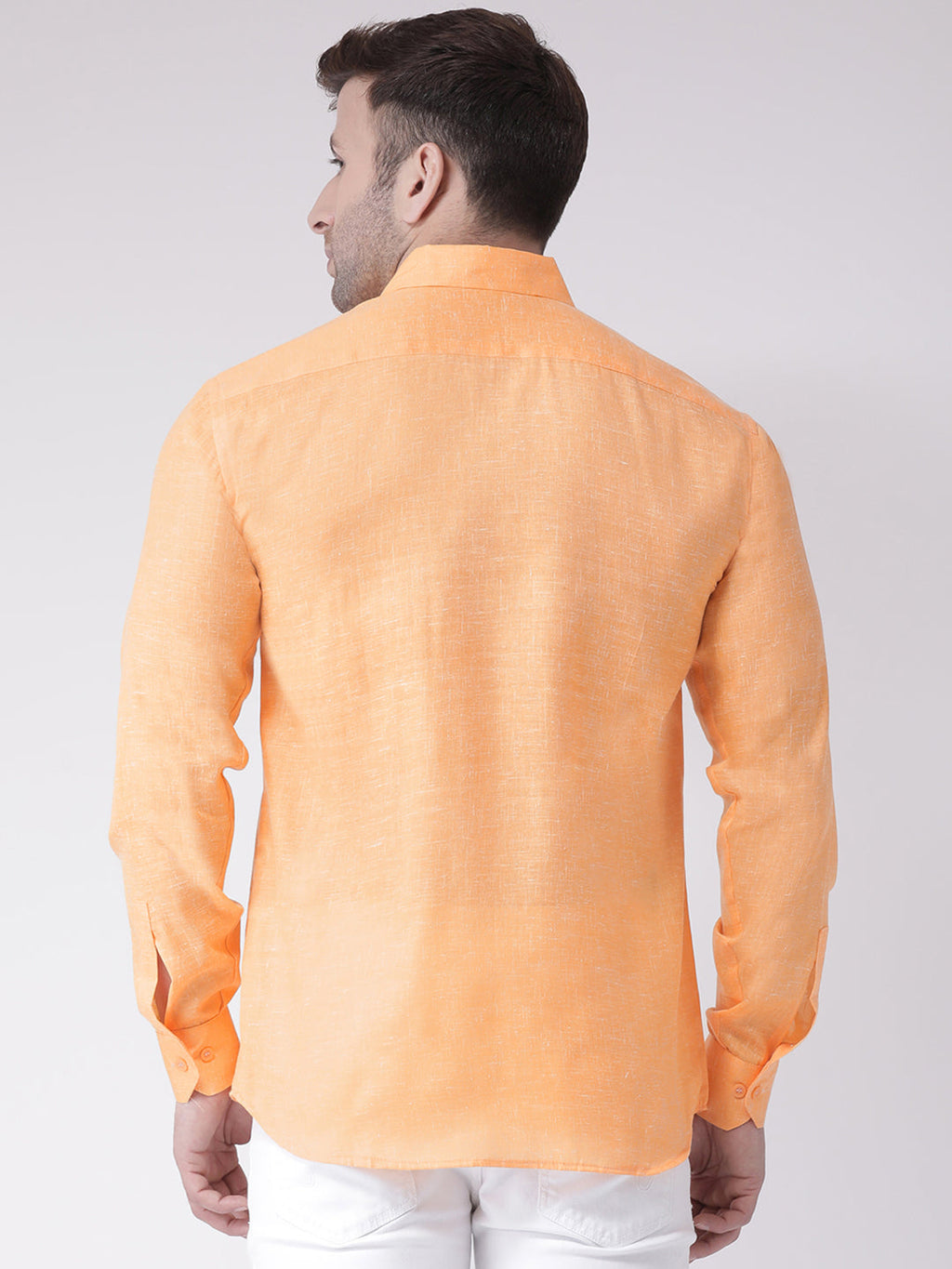 RIAG Orange Men's Full Sleeves Shirt - Distacart