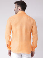 RIAG Orange Men's Full Sleeves Shirt - Distacart