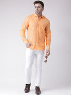 RIAG Orange Men's Full Sleeves Shirt - Distacart