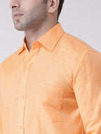 RIAG Orange Men's Full Sleeves Shirt - Distacart