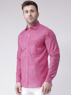 RIAG Purple Men's Full Sleeves Shirt - Distacart