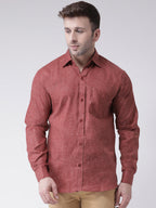 RIAG Brown Men's Full Sleeves Shirt - Distacart