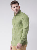 RIAG Green Men's Full Sleeves Shirt - Distacart
