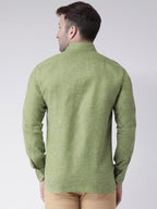 RIAG Green Men's Full Sleeves Shirt - Distacart