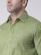 RIAG Green Men's Full Sleeves Shirt - Distacart