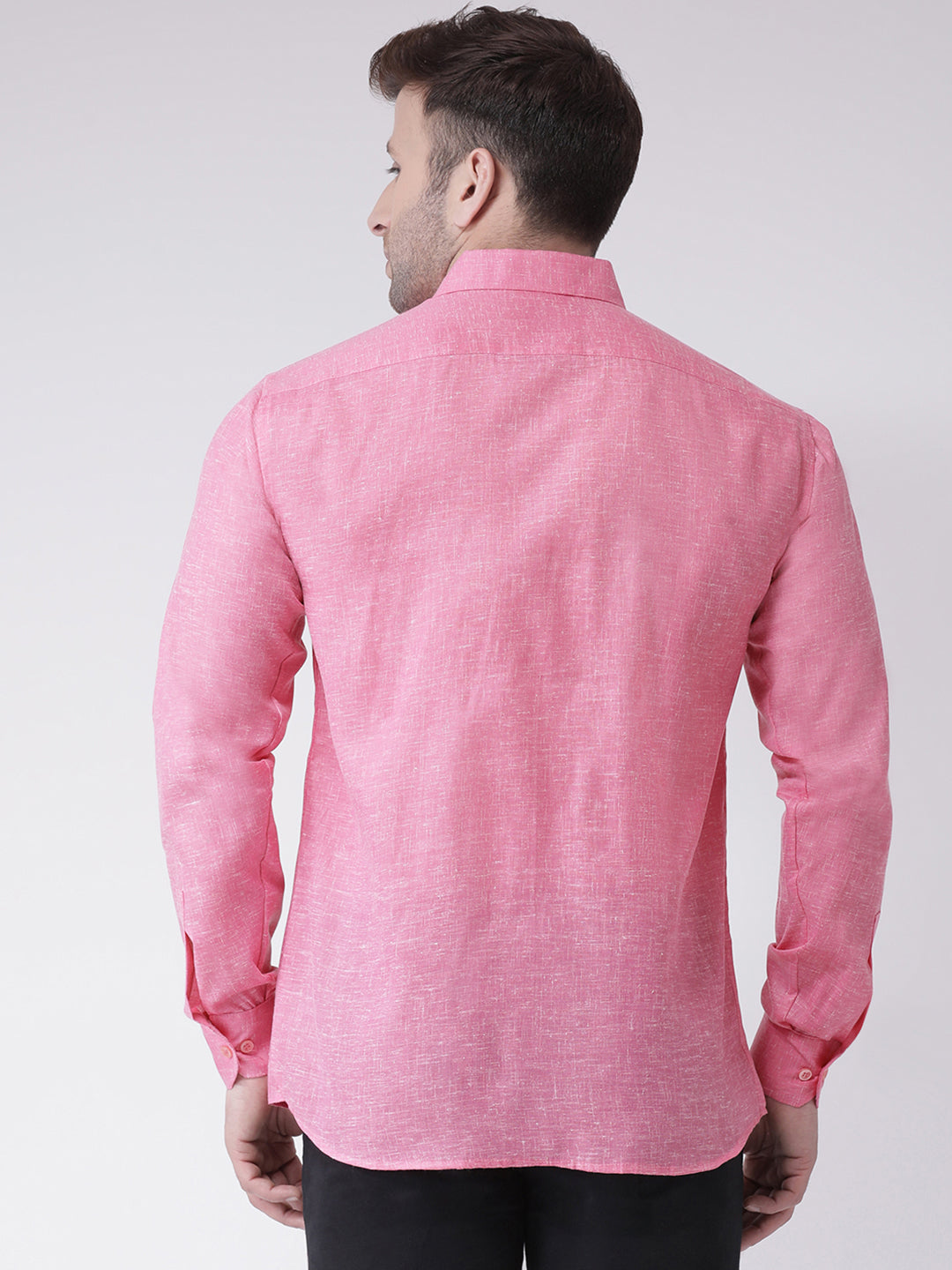 RIAG Pink Men's Full Sleeves Shirt - Distacart