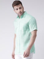 RIAG Green Men's Half Sleeves Shirt - Distacart