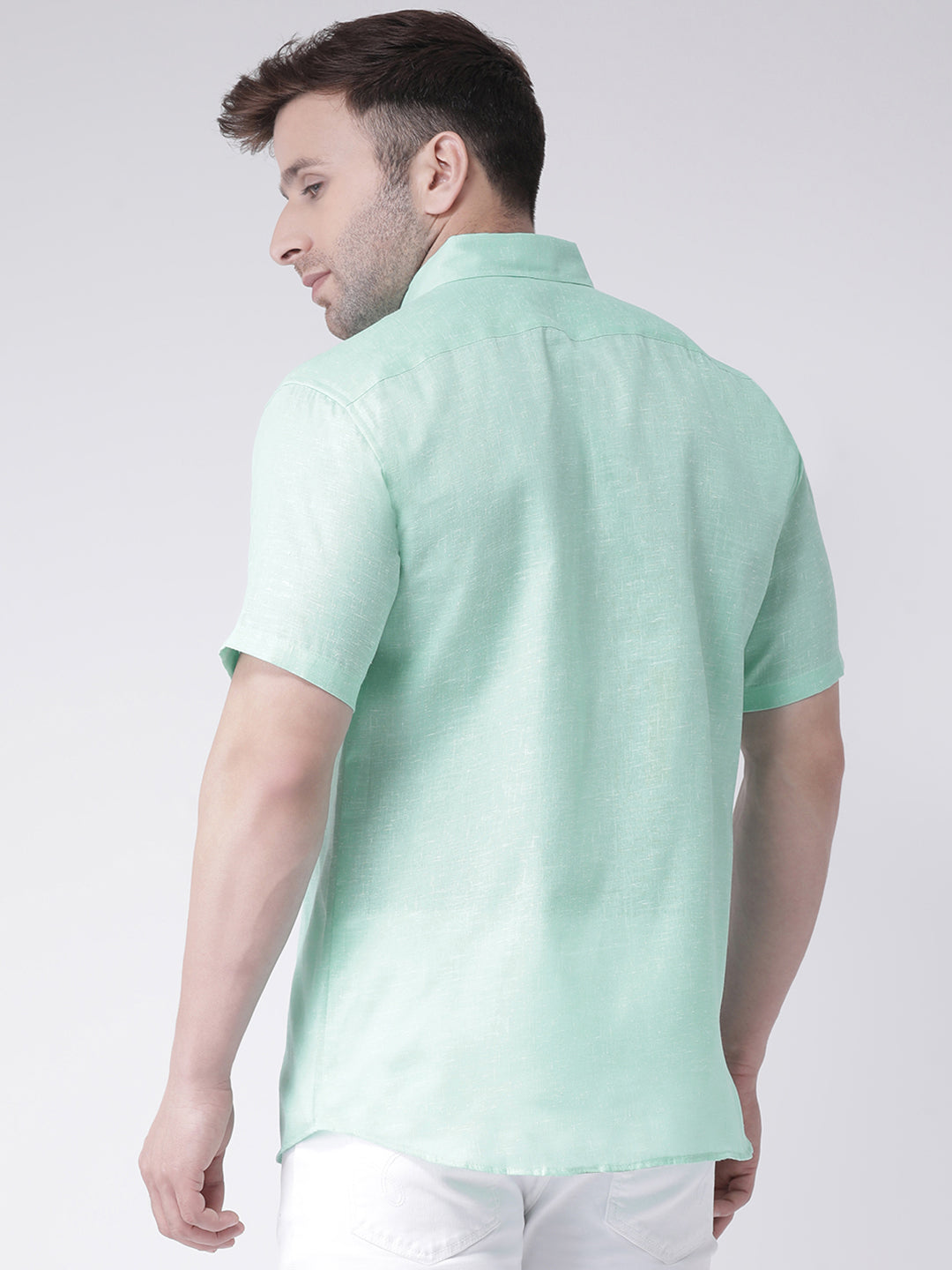 RIAG Green Men's Half Sleeves Shirt - Distacart