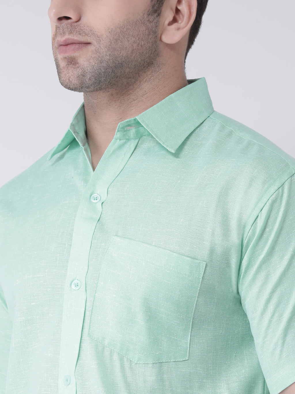 RIAG Green Men's Half Sleeves Shirt - Distacart