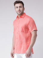 RIAG Orange Men's Half Sleeves Shirt - Distacart