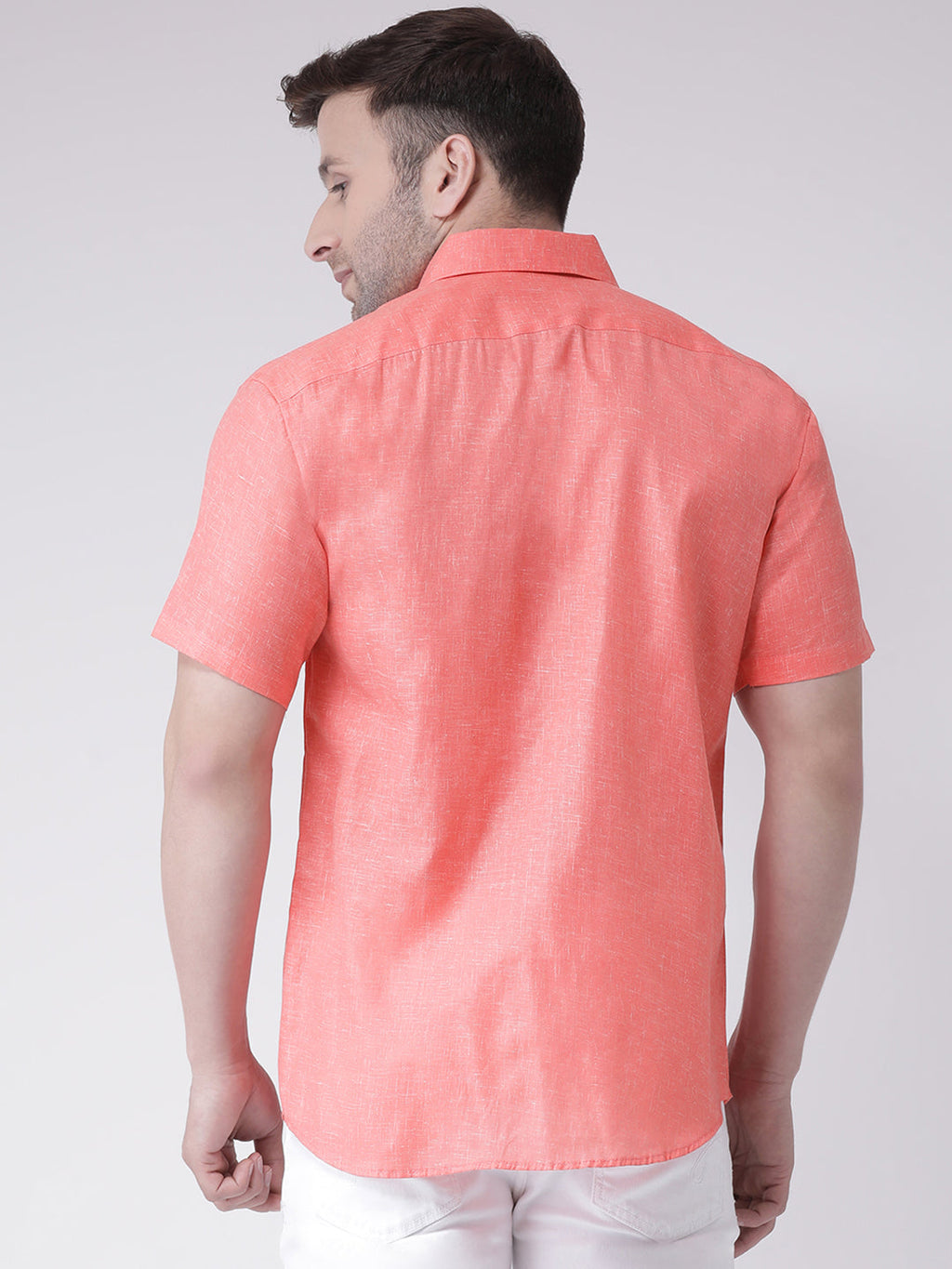 RIAG Orange Men's Half Sleeves Shirt - Distacart