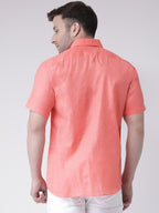 RIAG Orange Men's Half Sleeves Shirt - Distacart