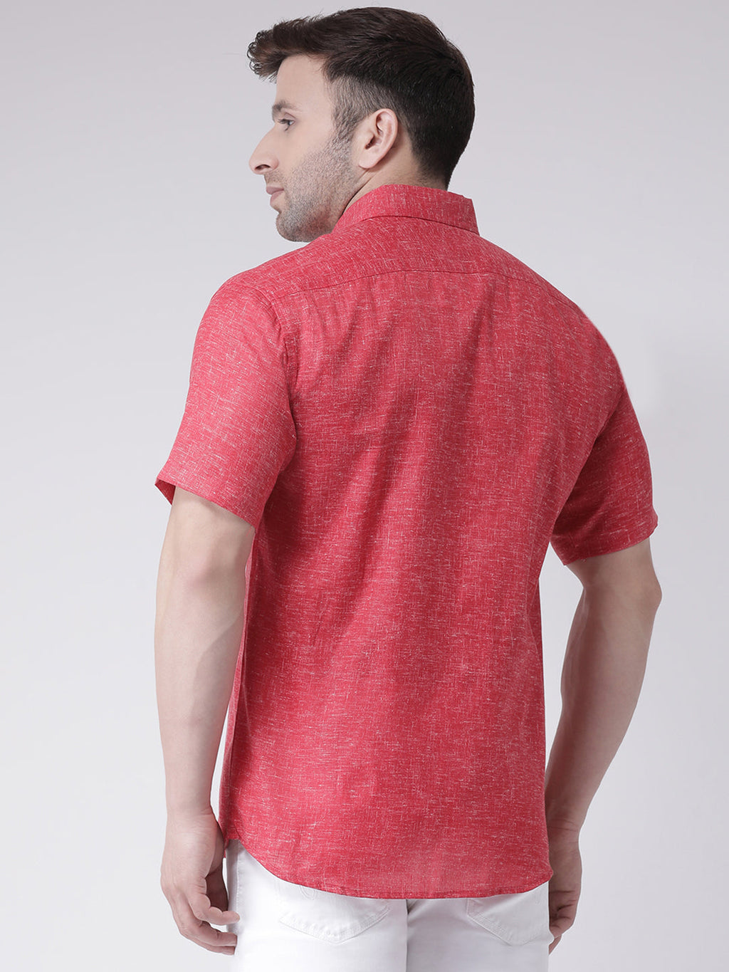 RIAG Red Men's Half Sleeves Shirt - Distacart